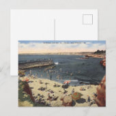 La Jolla CA, Bathing Beach 1940er Vintag Postkarte (Vorne/Hinten)