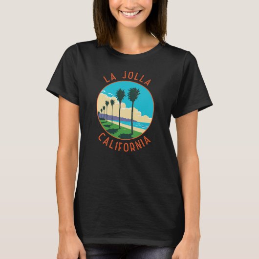 La Jolla California Art Vintag T-Shirt (Vorderseite)