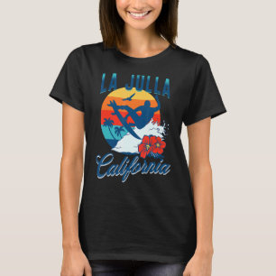 La Jolla California Beach Surf Sommerferien T-Shirt