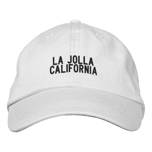 La Jolla California Hat Bestickte Baseballkappe (Vorderseite)