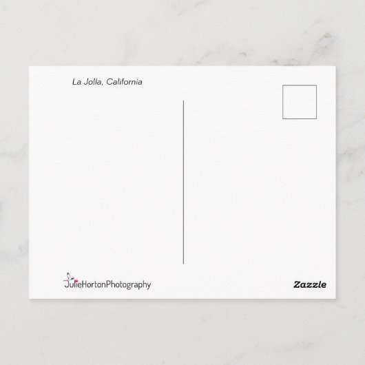 La Jolla California Küste Postkarte (Rückseite)