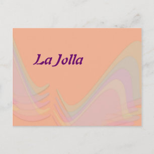 La Jolla California Pastel Wings Postcard Postkarte