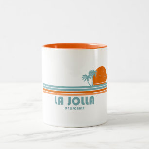 La Jolla California Sonnenpalmen Zweifarbige Tasse