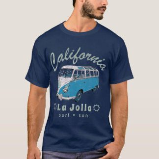 La Jolla California Vintag Surf Van T-Shirt