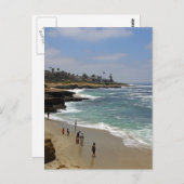 La Jolla Cove Beach Postkarte (Vorne/Hinten)