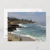 La Jolla Cove Beach Postkarte (Vorne/Hinten)