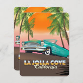 La Jolla Cove California Reiseplakat (Vorne/Hinten)