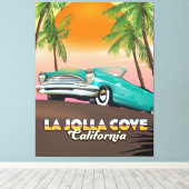 La Jolla Cove California Reiseplakat Leinwanddruck (Insitu (Holzboden))