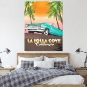 La Jolla Cove California Reiseplakat Leinwanddruck (Insitu (Schlafzimmer))