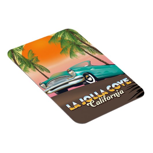 La Jolla Cove California Reiseplakat Magnet (Rechte Seite)