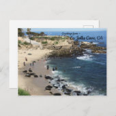 La Jolla Cove, Kalifornien Postkarte (Vorne/Hinten)