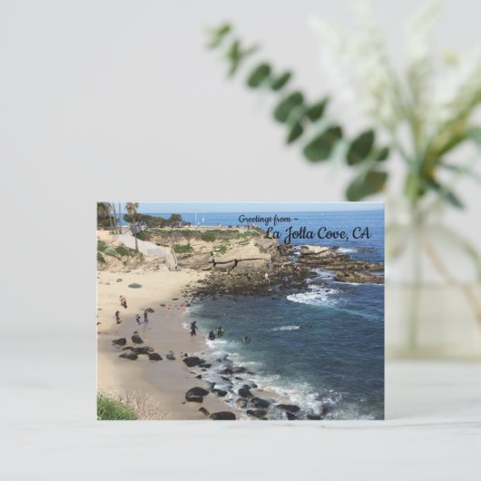 La Jolla Cove, Kalifornien Postkarte (Stehend Vorderseite)