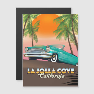La Jolla Cove Kalifornien Reiseplakat Magnetkarte