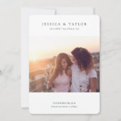 La Jolla Custom Foto Save the Date Einladung (Rückseite)