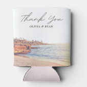 La Jolla Gastgeschenk Hochzeit Custom Dosenkühler (Rückseite)