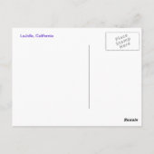 La Jolla, Kalifornien Postkarte (Rückseite)