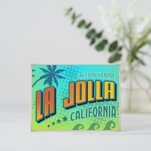 LA JOLLA POSTKARTE (Stehend Vorderseite)