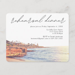 La Jolla Probe Dinner Hochzeitskarte Begleitkarte