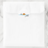 La Jolla Runder Aufkleber (Tasche)