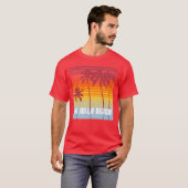 La Jolla San Diego 80er Retro Farbstreifen T-Shirt (Vorne ganz)