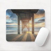 La Jolla, Scripps Pier an Sonnenuntergang | San Mousepad (Mit Mouse)
