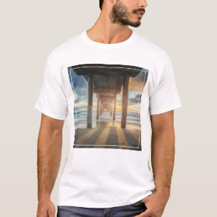 La Jolla, Scripps Pier an Sonnenuntergang San T-Shirt