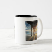 La Jolla, Scripps Pier an Sonnenuntergang | San Zweifarbige Tasse (VorderseiteRechts)
