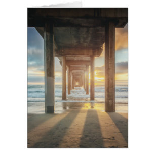 La Jolla, Scripps Pier bei Sonnenuntergang San D