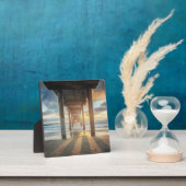 La Jolla, Scripps Pier bei Sonnenuntergang | San D Fotoplatte (InSitu)