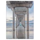 La Jolla, Scripps Pier Klemmbrett (Rückseite)