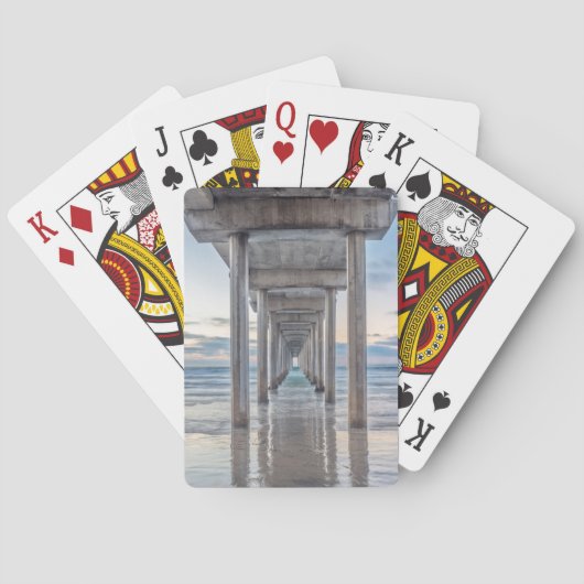 La Jolla, Scripps Pier Spielkarten (Rückseite)