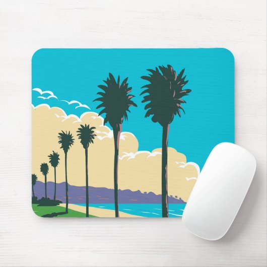 La Jolla Shores Beach Mousepad (Mit Mouse)