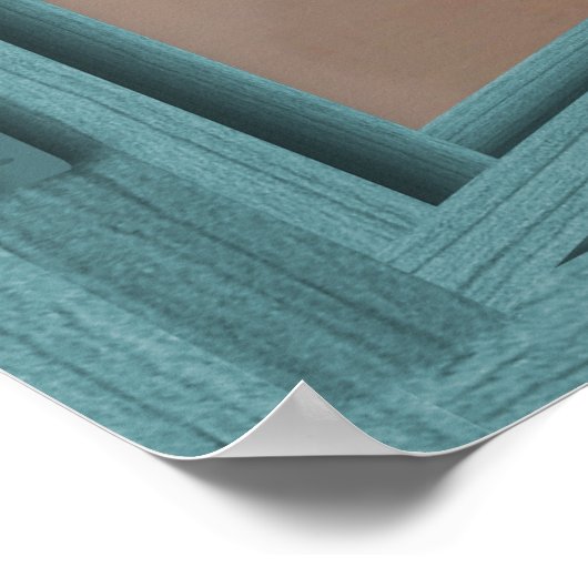 La Jolla Siegel Beach 6 Pane Open Window Poster (Ecke)