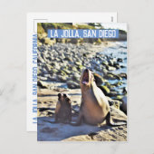 La Jolla Siegel Feiertagspostkarte (Vorne/Hinten)