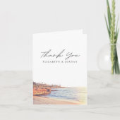 La Jolla Sunset Blank Danke Karte (Vorderseite)