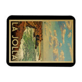 La Jolla Vintage Reise - Kalifornien Küste Magnet (Horizontal)