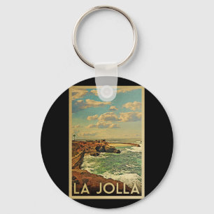 La Jolla Vintage Travel - Kalifornische Küste Schlüsselanhänger