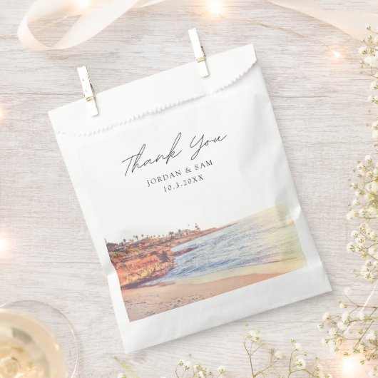 La Jolla Wedding Personalisiertes Foto Geschenktütchen (Ausgeschnitten)