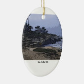 La- Jollabucht-Ansicht Keramik Ornament (Rechts)