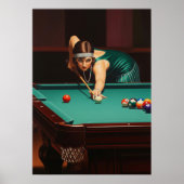 LA JOUEUSE DE BILLARD (The Billiards Player) Poster (Vorne)