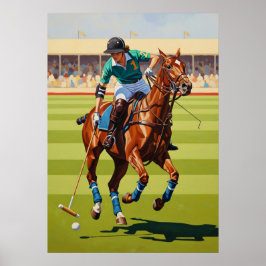 LA JOUEUSE DE POLO (Der Polo-Player) - Original Ar Poster