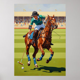 LA JOUEUSE DE POLO (Der Polo-Player) - Original Ar Poster