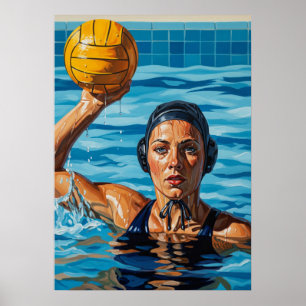 LA JOUEUSE DE WATER-POLO (Der Water Polo Player) Poster