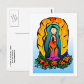 La Jungfrau de Guadalupe Postkarte (Vorne/Hinten)