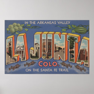 La-Junta, Colorado - große Buchstabe-Szenen 2 Poster
