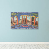 La Junta, Colorado - Große Buchstabenszenen 2 Leinwanddruck (Insitu (Holzboden))