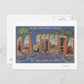 La Junta, Colorado - Große Buchstabenszenen 2 Postkarte (Vorne/Hinten)