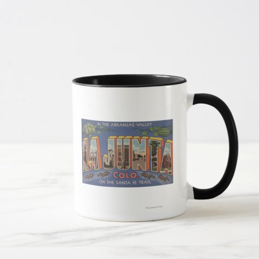 La Junta, Colorado - Große Buchstabenszenen 2 Tasse (Rechts)