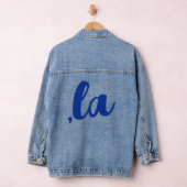 ,la Kamala comma aussprechen blauen Text Jeansjacke (Hangar)