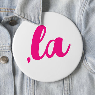 ,la Kamala comma aussprechen heißen rosa Text Button